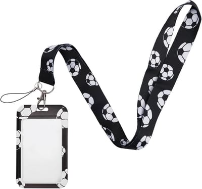 Badgehouder voor Voetbalpasjes met Afneembare Lanyard en Polskoord