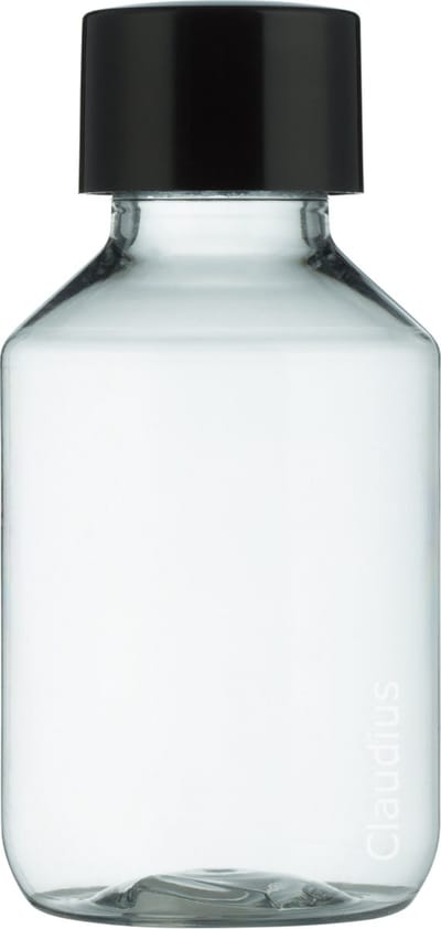 Lege Plastic Fles 100 ml PET transparant - met zwarte dop - set van 10 stuks - Navulbaar - Leeg