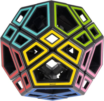 Holle Puzzel - Draai Puzzel - Hersengymnastiek - Unieke Holle Constructie - 10x9x8 cm - Veelkleurig
