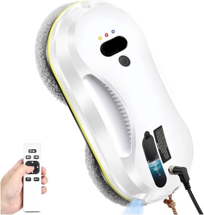 Ramen Schoonmaakrobot - Automatische Glazenwasser - Huishoudelijk Schoonmaken - Slimme Routeplanning - 29cm Breed - Wit