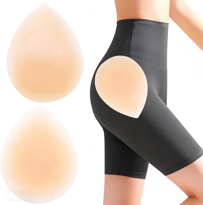 Onzichtbare heuppads voor dames, ademende siliconen shapewear voor jurken, bruiloften en feesten, perfect voor dagelijks gebruik (2 stuks)