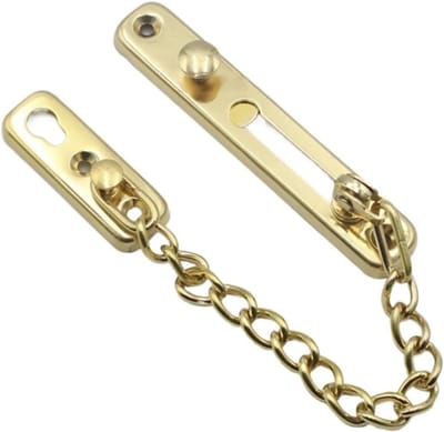 Deurketting - Veiligheidsketting Deur - Extra Veiligheid - Eenvoudige Montage - 18.5 cm - Goud