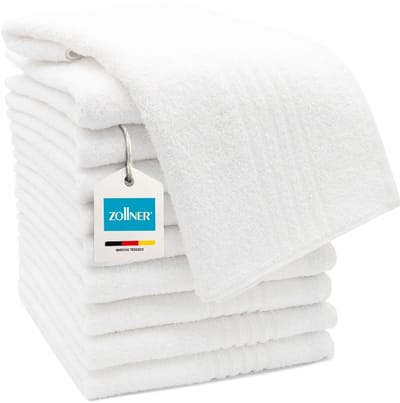 Dailygoods - 10-delige set handdoeken 50x100 cm, hotelkwaliteit wit