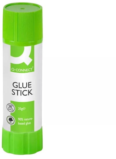 Q-CONNECT plakstift 20 g, Pak van 12 stuks