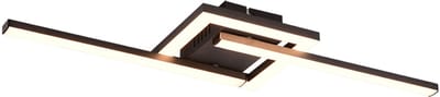 REALITY VIALE - Plafondlamp - Zwart mat - incl. 1x SMD 17 W - Zwenkbaar