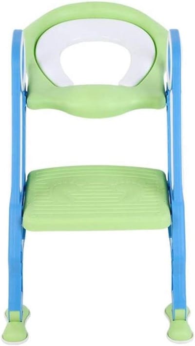 Zindelijkheidstrainer met Trap en Armleuning | Opklapbaar Kinderpotje voor 1-7 Jarigen | Blauw