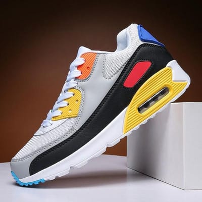 Dames Casual Schoenen Mode Vrouwelijke Sneakers Luchtkussen Ademende Sport Hardloopschoenen Pu Mesh Tenis Feminino Adulto Damesschoen 39 yellow