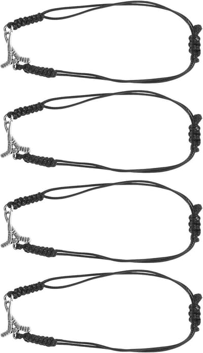 Hockey Team Armbanden - Sportgeweven Band - Teamgeest Tonen - Verstelbaar Ontwerp - 4 stuks - Zwart
