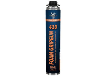 Masterton PU-Foam Gun — Montage Lijm PU Foam Grip Gun 410 | 750 ml - PU-Foam, montage lijm, polyurethaanlijm, zelfexpanderend, isolatieplaten - PU-Foam, montage lijm, polyurethaanlijm, zelfexpanderend, isolatieplaten, gipskarton lijm