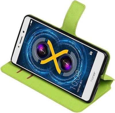 Groen Huawei Honor 6x 2016 TPU wallet case booktype hoesje HM Book