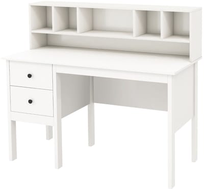 Bureau - Bureau met Lades - Wit - 120 x 60 x 110 cm (B x D x H) - Houten Kantoormeubel - Bureau Wit met Lade