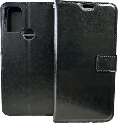 Bookcase Geschikt voor: OnePlus Nord N100 - Zwart - portemonnee hoesje