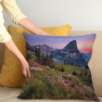 ABAKUHAUS Scenic Zomerkussenhoes – Tweezijdig, 45x45 cm, multicolor