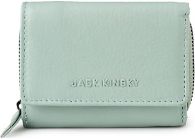 Jack Kinsky Livorno 120 Portemonnee RFID-bescherming Leer 10 cm - Dames - Horizontaal - mint
