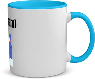 Akyol - dokter met patient met eigen naam koffiemok - theemok - blauw - Dokter - iemand die dokter is - ziekenhuis - verjaardag - cadeau - kado - 350 ML inhoud
