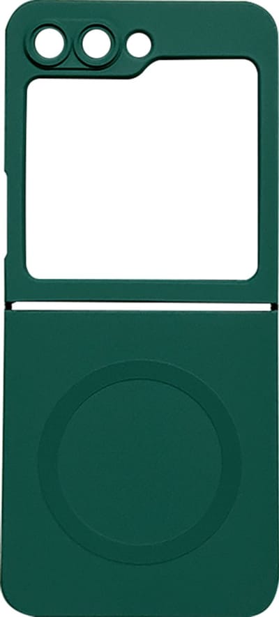 Stravo Hoesje Geschikt voor Samsung Galaxy Z Flip 6 – Siliconen Cover Hoes met MagSafe – Slank & Lichtgewicht – Schokbestendig – Anti-Fingerprint – Siliconen Case voor Samsung Galaxy Z Flip 6 - Groen
