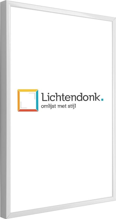 Aluminium Wissellijst 40 x 60 Wit - Helder Glas - Salerno