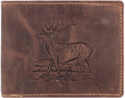 GREENBURRY portemonnee Vintage Wallet Brown Stag bruine