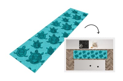 Keukenloper - Loper keuken - Schildpad - Patronen - Indonesië - 200x50 cm - Keukenloper vinyl