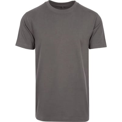 Build Your Brand - Rond Hals T-Shirt - Dark Shadow maat M