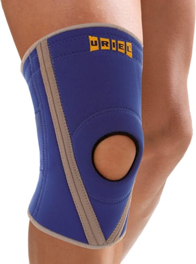 Uriel - Kniebrace - Kniebandage - Neopreen - Warmte en ondersteuning - Unisex - Blauw - Maat XS