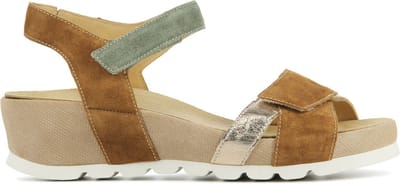 Durea 7403 H - Sandalen met hak - Kleur: Bruin - Maat: 37.5