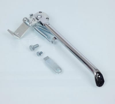 Tun'r zijstandaard chroom voor bromfiets met vierkante swingarm