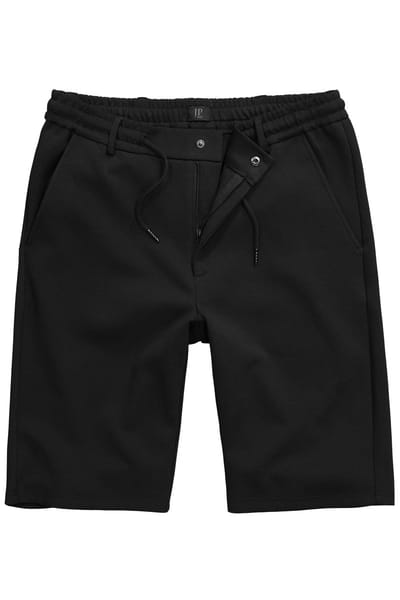 JP 1880 - Heren - Jersey bermuda chino FLEXNAMIC® business mix & match NEW YORK - Zwart - Maat 4XL