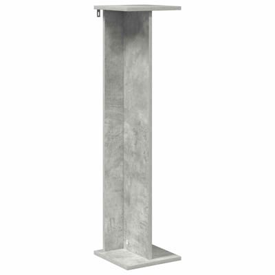 vidaXL - Plantenstand - Betongrijs - 25 - x - 25,5 - x - 100,5 - cm - Bewerkt - hout