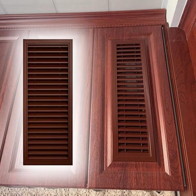 Ventilatierooster - Luchtventiel - Luchtstroom Verbeteren - 45 Graden Bladen - 25x150cm - Wit