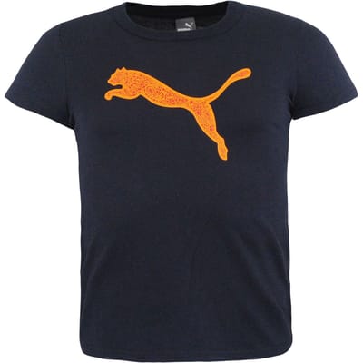 Puma Dames BT 456 Korte Mouw T-shirt Navy Top 593155 03