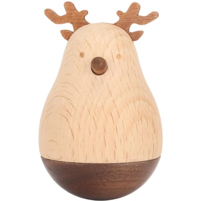 Hert Wiebelpop Schattig Exquise Stevig Duurzaam Hout Decoratief Opvallend Roly Poly Speelgoed voor Kinderen Thuis