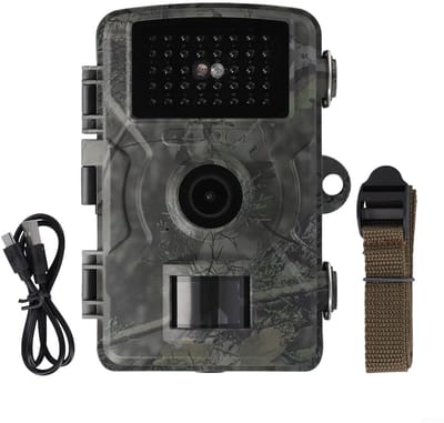 Wildcamera met Nachtzicht - 1080P Jacht Tracking Camera - IP66 Waterdicht - Wildlife Camera - Inclusief Datakabel - Geheugenkaart niet inbegrepen - Ondersteunt Nachtzicht - Beschikt over Bewegingsdetectie - Geschikt voor Buitengebruik