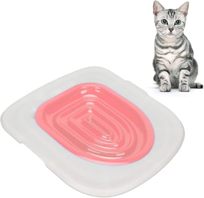 Cat Toilet Training Set voor Katten, Herbruikbare en Milieuvriendelijke Toilet Pads, Effectief Katten Zindelijk Maken, Gemakkelijk in Gebruik
