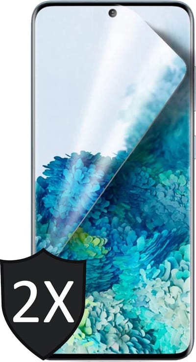 Screenprotector geschikt voor Samsung S20 FE - 2x Glas PET Folie Screen Protector