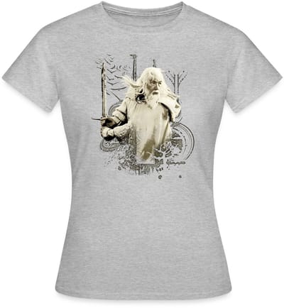 The Lord Of The Rings Gandalf En Zwaard Glamdring T-Shirt Dames