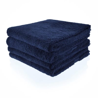 Funnies Handdoek Navy 50x100cm - LET OP per stuk - 100% katoen - Luxe Badhanddoek - Donker blauw - Funnies handdoek