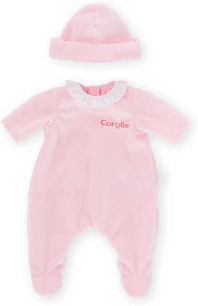 Pyjama met Muts Roze voor Pop van 30 cm Geschikt vanaf 18 Maanden