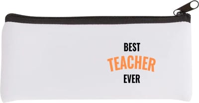 Akyol - best teacher ever Etui - Docent - de beste leraar/lerares - juf - meester - verjaardagscadeau - verjaardag - cadeau - afscheidscadeau - geschenk - leuke cadeau - kado - gift - juffendag - meesterdag - 20 bij 9 cm