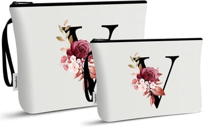 Set van 2 Draagbare Toilettassen voor Vrouwen - Perfect Cadeau voor Verjaardag of Bruidsdouche