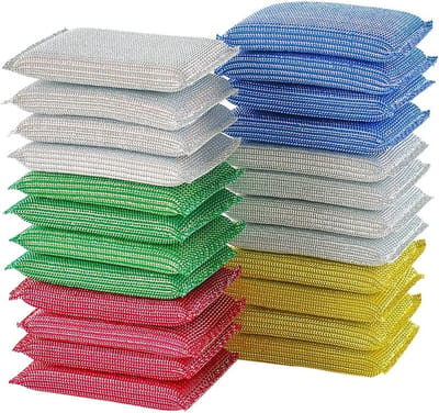 20 Stuks Keuken Schoonmaak Sponsen, Kleurige Cellulose Sponsen voor Krasvrije Reiniging in Keuken, Badkamer en Auto, Ideaal voor Vloeren en Ramen