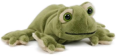 Pluche kikker knuffel - 13 cm - speelgoed knuffels - kikkers