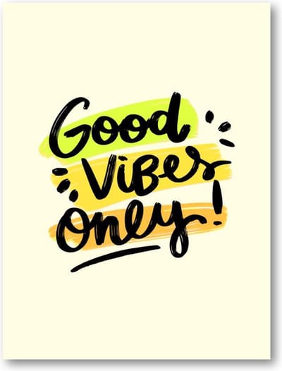 Good Vibes Only Quote - 30x40 Poster Staand - Minimalist - Tekstposters - Inspiratie