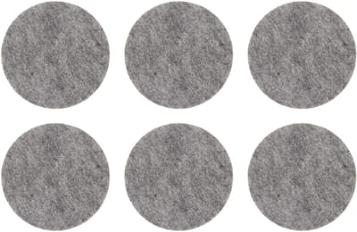 Dailygoods- Onderzetters Set van 6 - Ronde Vilten Onderzetters 12 cm - Onderzetters voor Glazen - Onderzetters voor Bekers - Onderzetters voor Kopjes - Robuust Materiaal - Coaster