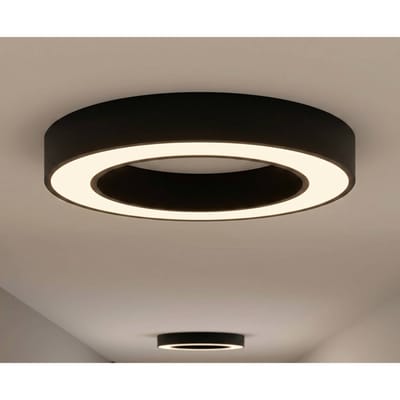 Arcchio LED plafondlamp Sharelyn, Ø 60 cm, zwart, dimbaar