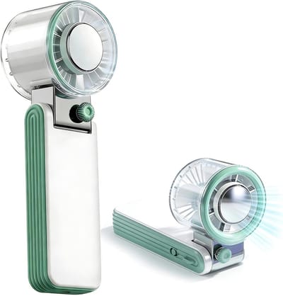 VHV - Handventilator - USB oplaadbaar, 199 snelheden, 3600mAh groen mini model voor reizen en kantoor