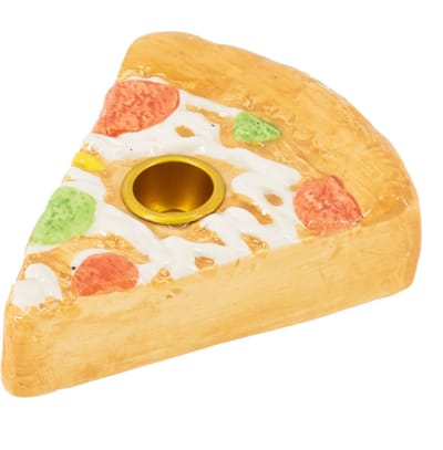 Aardewerk kaarsenstandaard pizzapunt