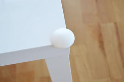 Tafelhoekjes - Hoekbeschermers - 2X8 Stuks - Wit - ( met lijmgarantie )