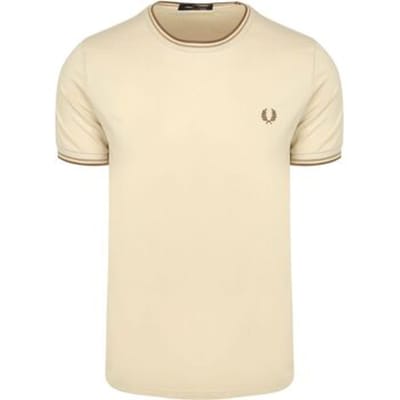 T-shirt Korte Mouw Fred Perry Twin Tipped T-shirt Beige Z53