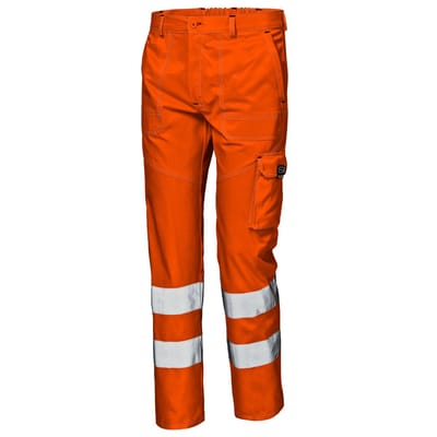 SIR SAFETY MISTRAL Hi-Vis Werkbroek HEREN Veiligheidsbroek Oranje - Reflecterend - Met Kniezak - Versterkte Zakken - EN ISO 20471